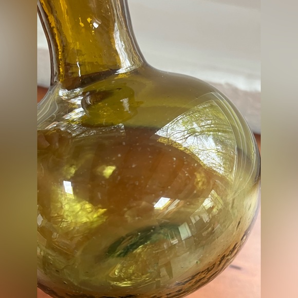 Multicolor vintage West Virginia glass pitcher - hand blown glass - Blenko? - Picture 7 of 11